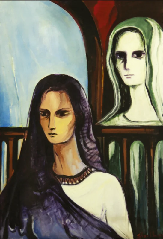Pintura titulada Dos Mujeres