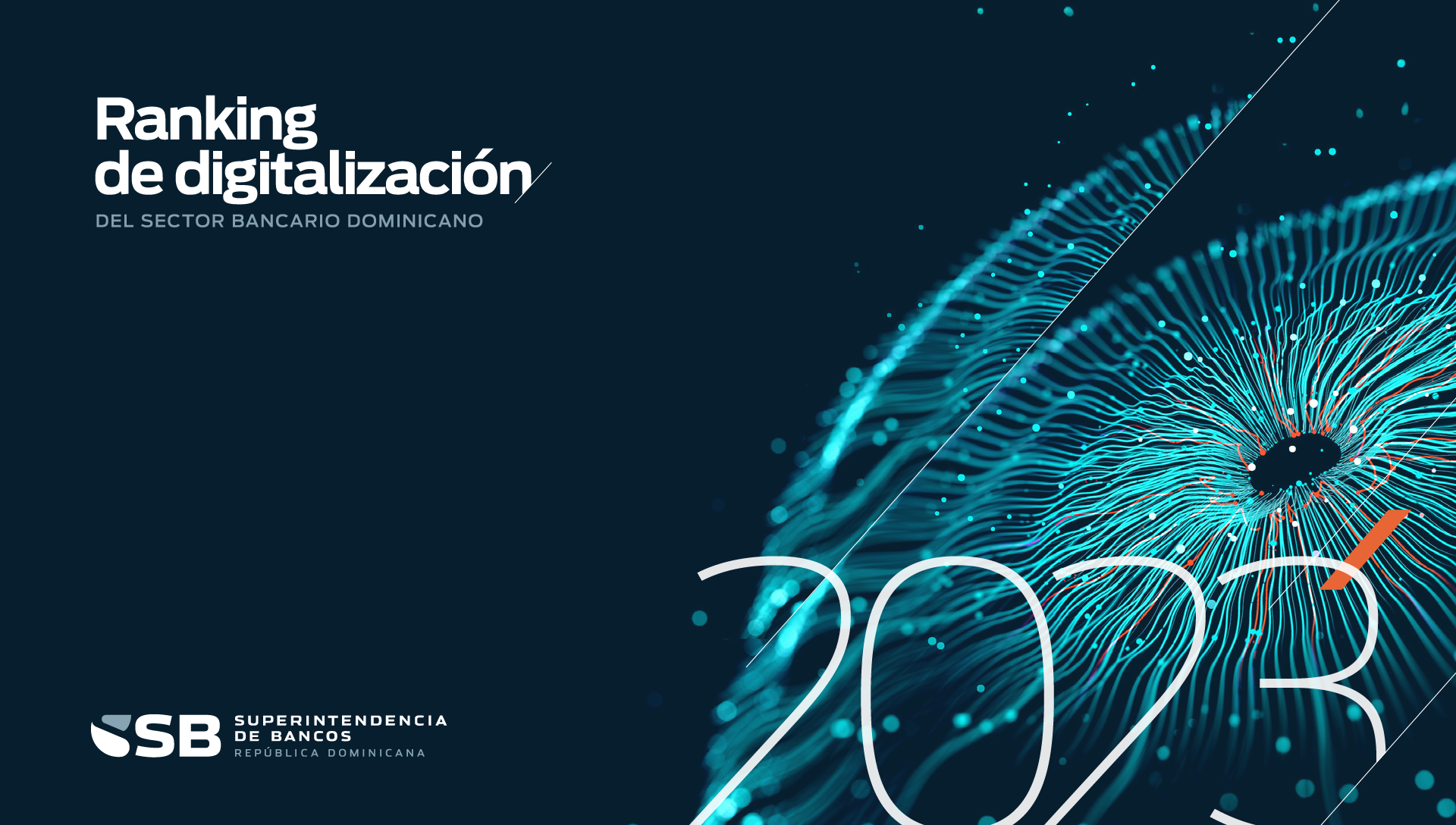 Portada del Ranking de Digitalización del Sector Bancario Dominicano 2023.