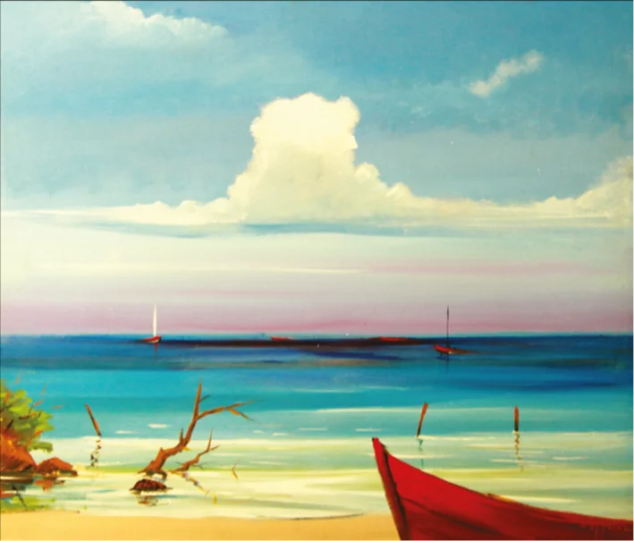 Pintura titulada Marina