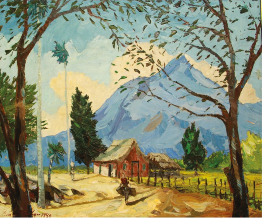 Pintura titulada Campestre de Montaña