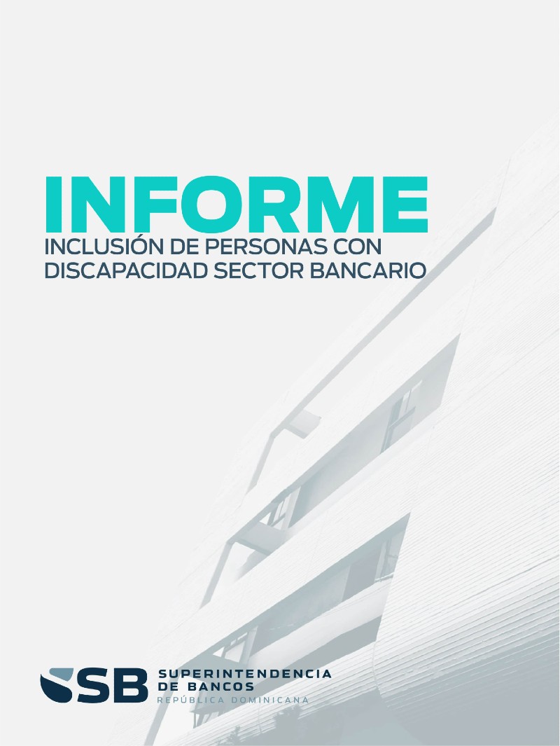 Portada sobre Informe de Inclusión de Personas con Discapacidad en el Sector Bancario