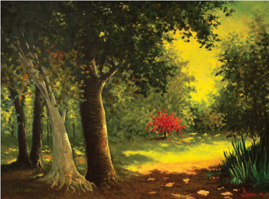 Pintura titulada Paisaje